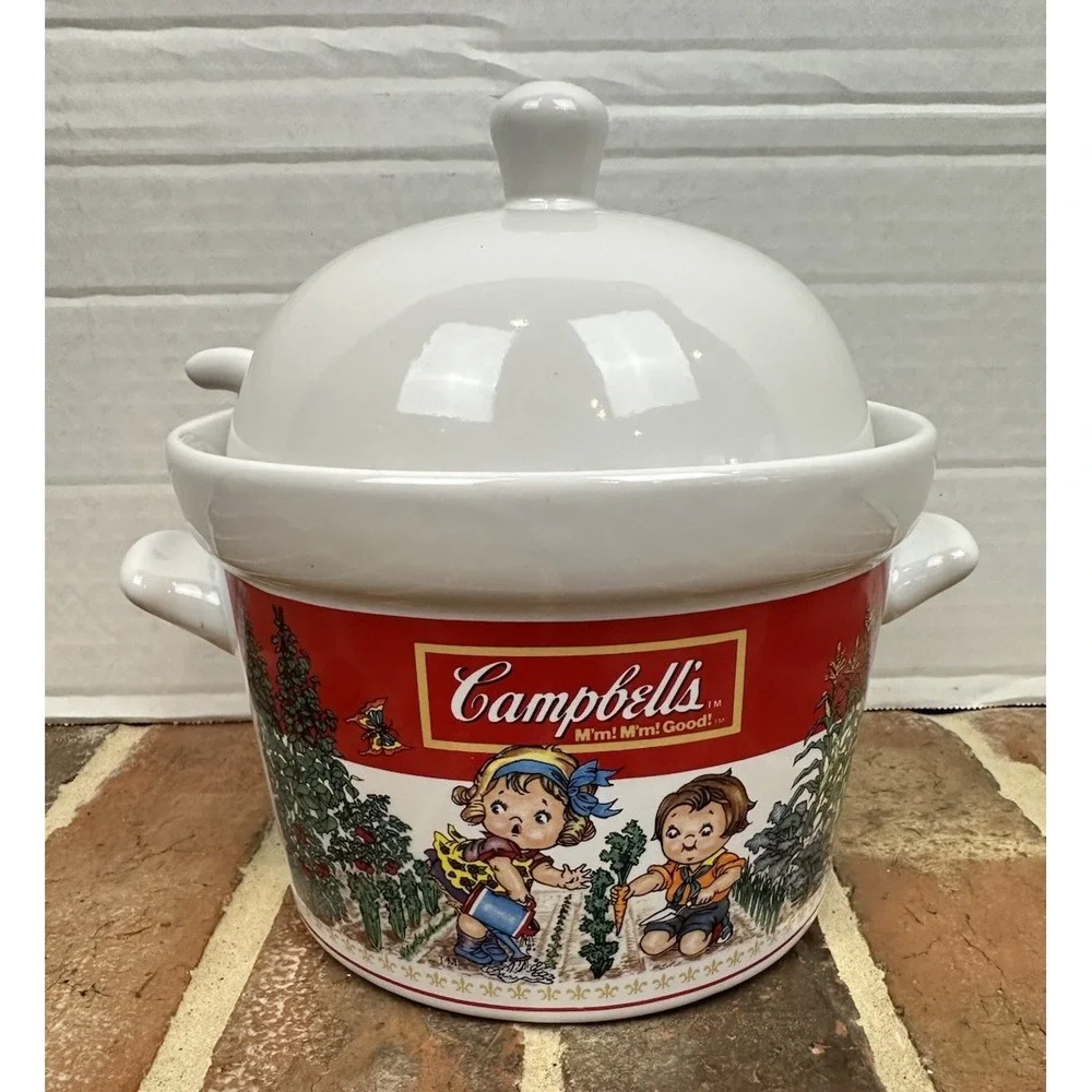 Vintage 1993 Campbell's Soup Tureen Lid & Ladle 
